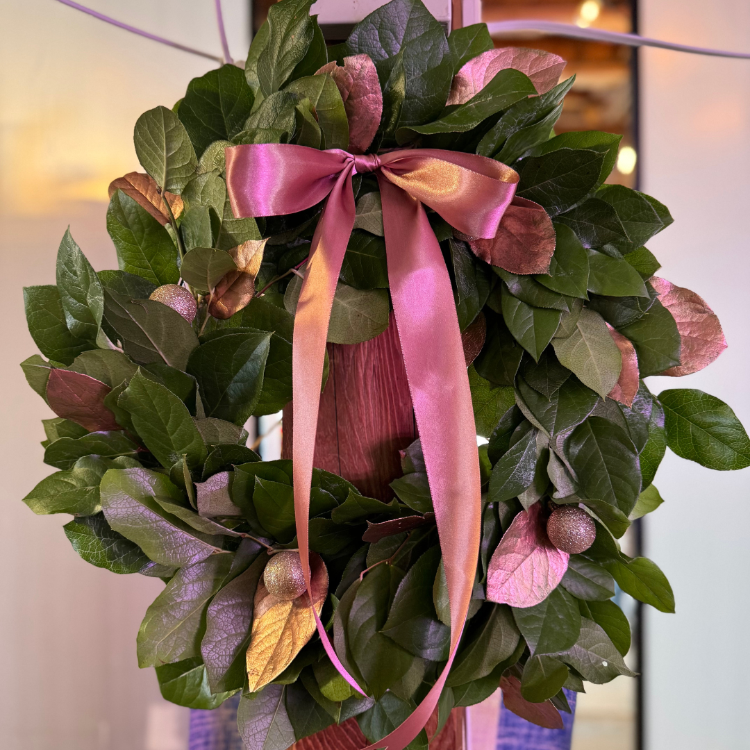 Wreath Rose Gold Salal