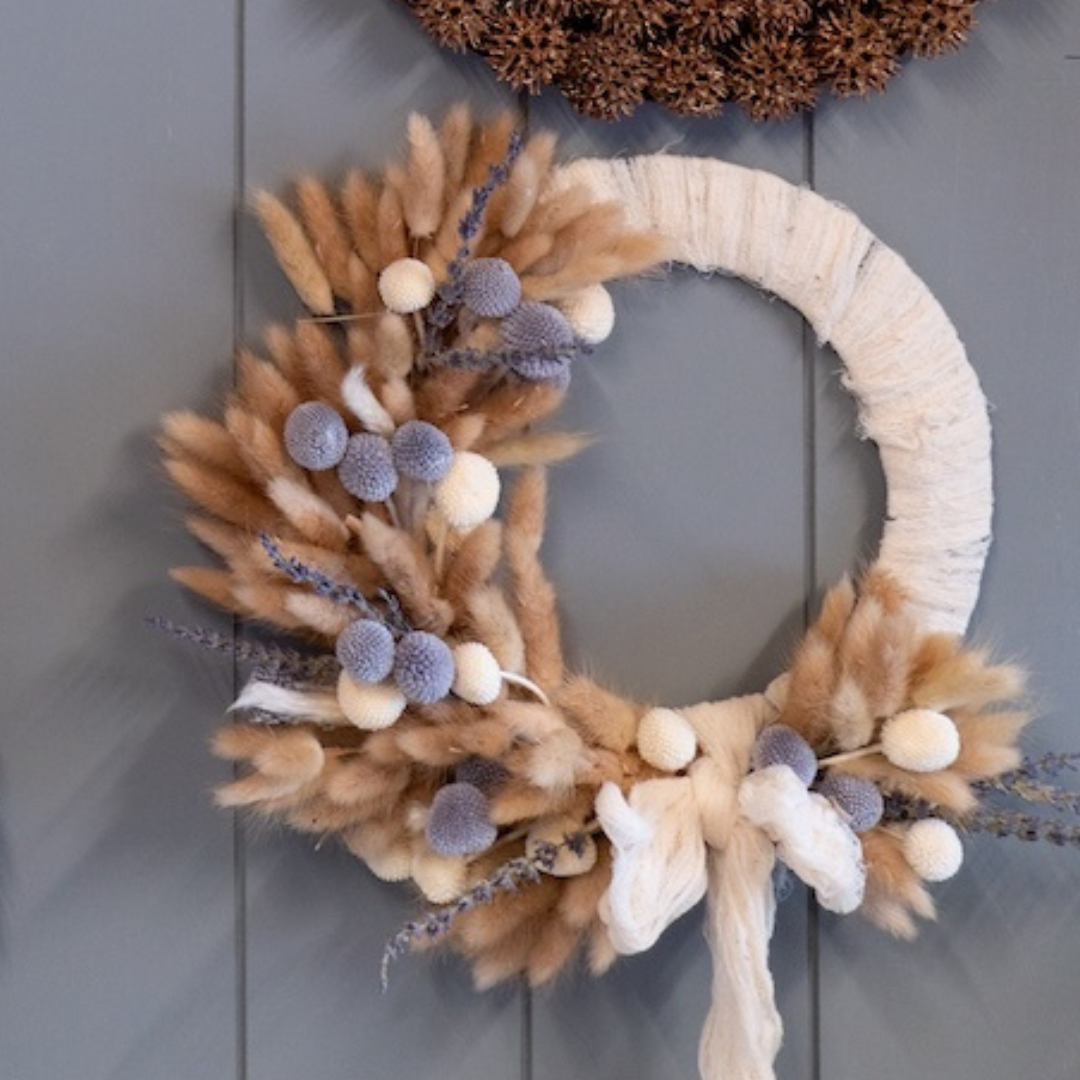 Wreath Bunny Tails &amp; Lavender