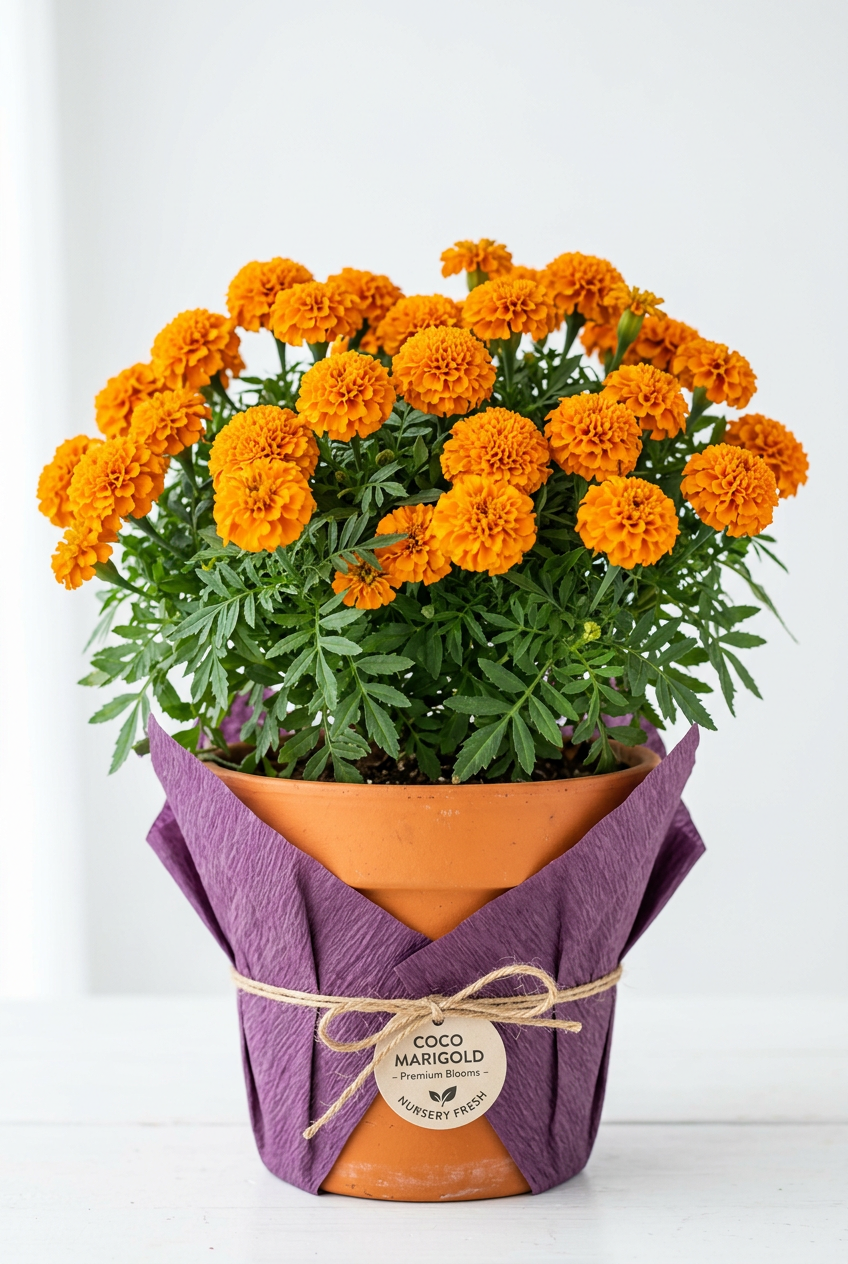 6" MARIGOLD POT