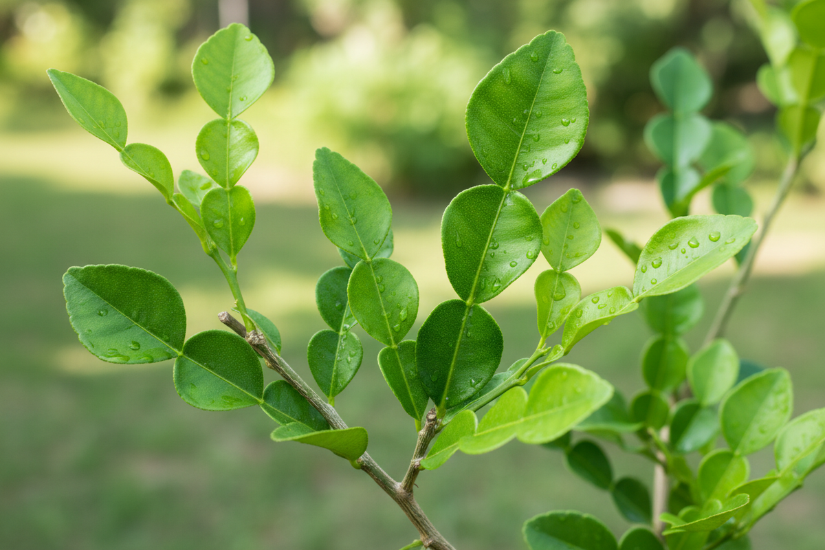 Fresh Lime Leaves branches